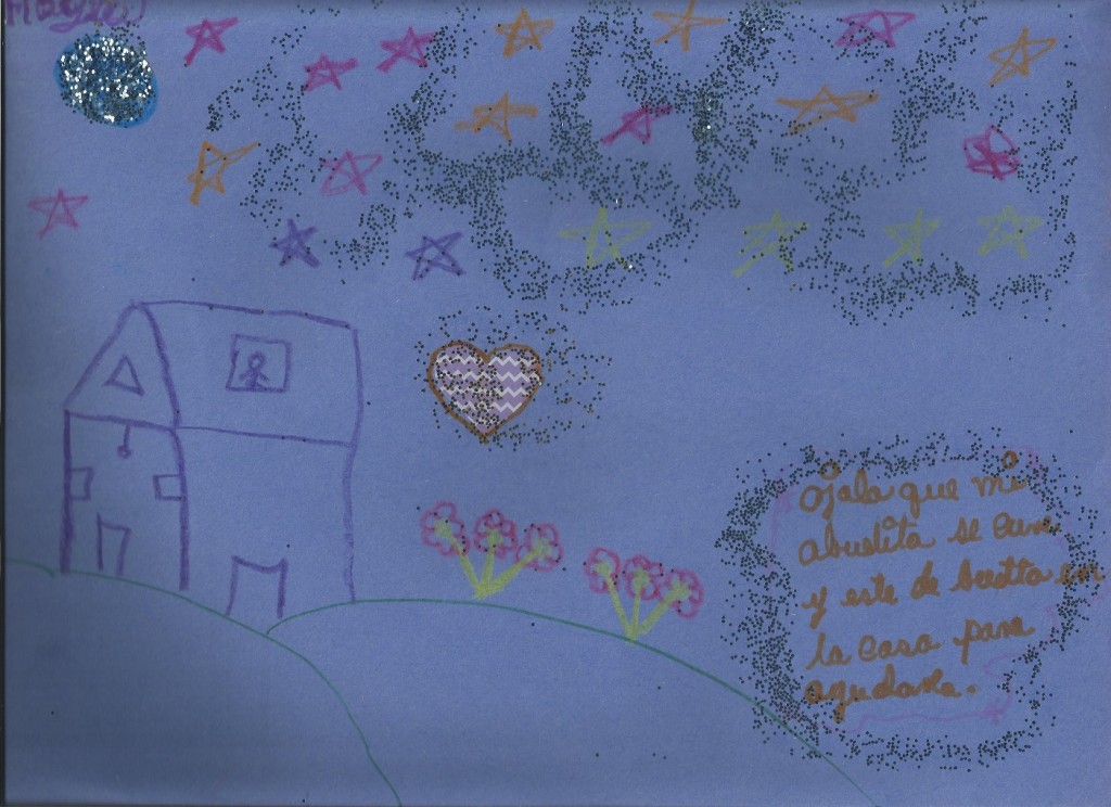 Les souhaits de Hayla, 10 ans: que sa grand-mère se soigne et rentre à la maison pour qu'elle (Hayla) l'aide.